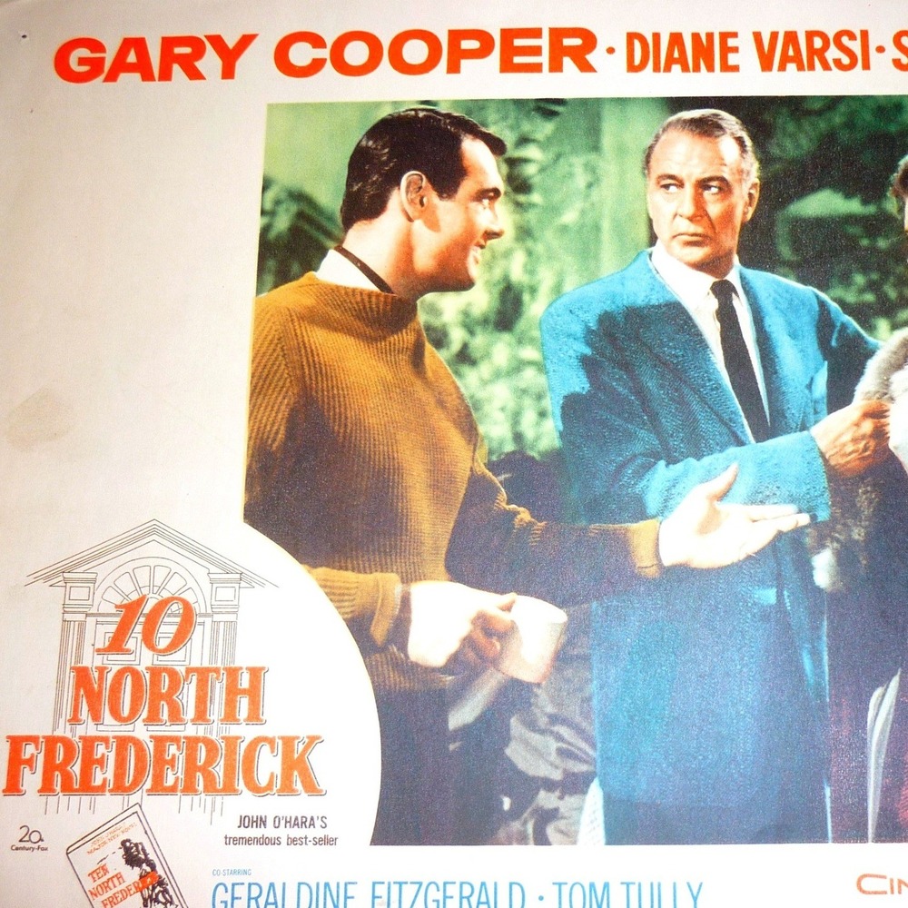 Vintage 1958 10 North Frederick Original Lobby Card 11x14 Gary Cooper Drama 50s